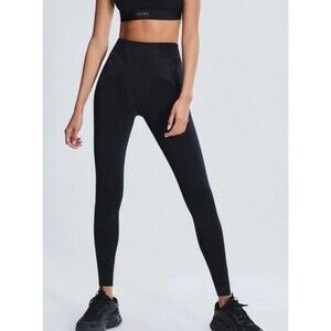 Savage X Fenty CURVE ALERT HIGH-WAIST RIB Black LEGGING Medium
